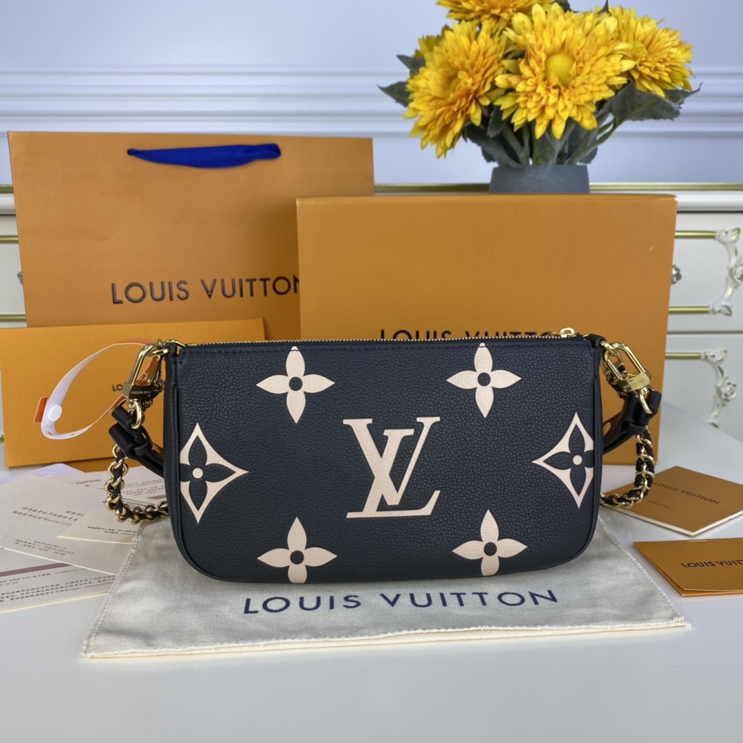 Louis Vuitton MULTI POCHETTE ACCESSOIRES Monogram M45777 Black/Cream